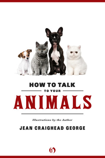 Thumbnail for How to Talk to Your Animals [electronic resource]